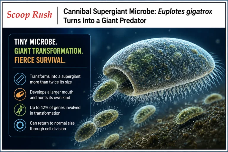 Cannibal Supergiant Microbe: Euplotes gigatrox Turns Into a Giant Predator