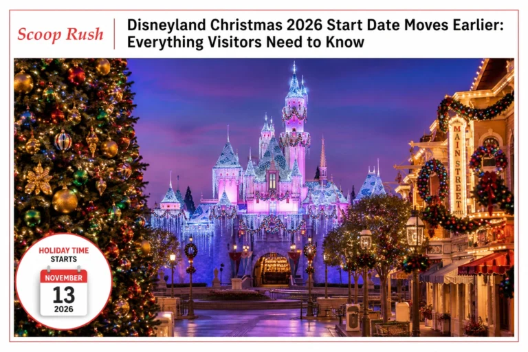 Disneyland Christmas 2026 Start Date Moves Earlier: Everything Visitors Need to Know