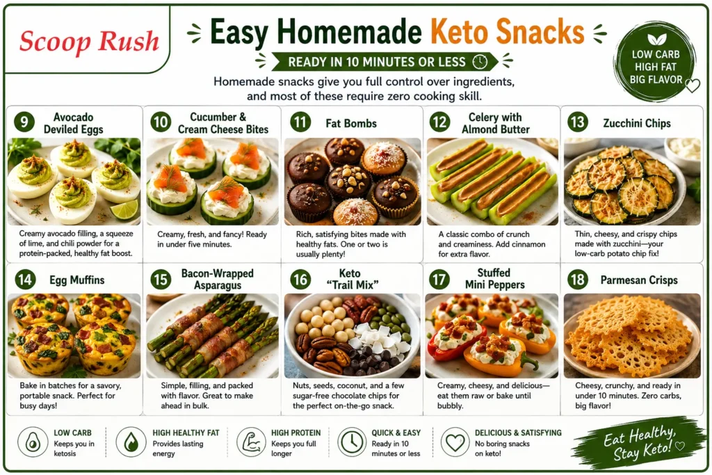 Easy Homemade Keto Snacks | Scoop Rush