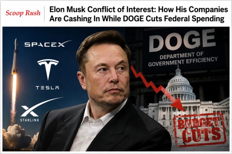 Elon Musk Conflict of Interest: How His Companies Are Cashing In While DOGE Cuts Federal Spending