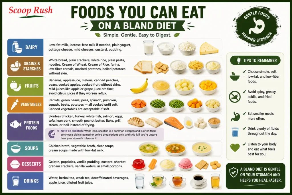 Foods You Can Eat on a Bland Diet |scooprush