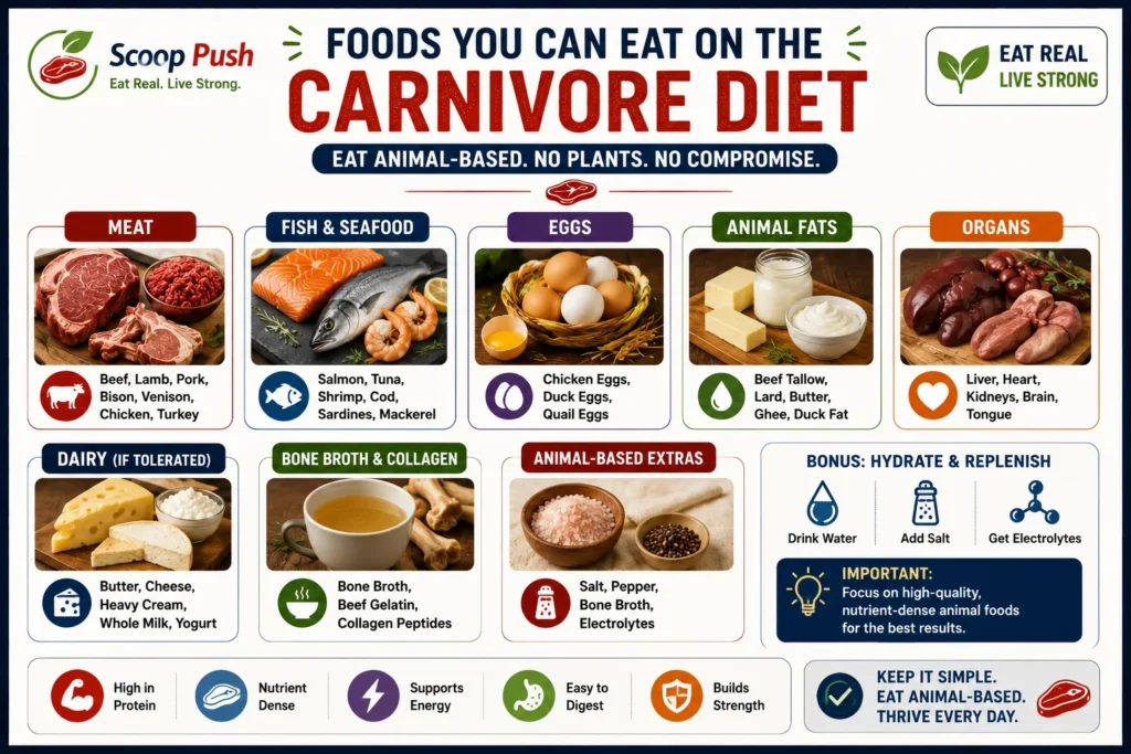 Foods You Can Eat on the Carnivore Diet |scooprush