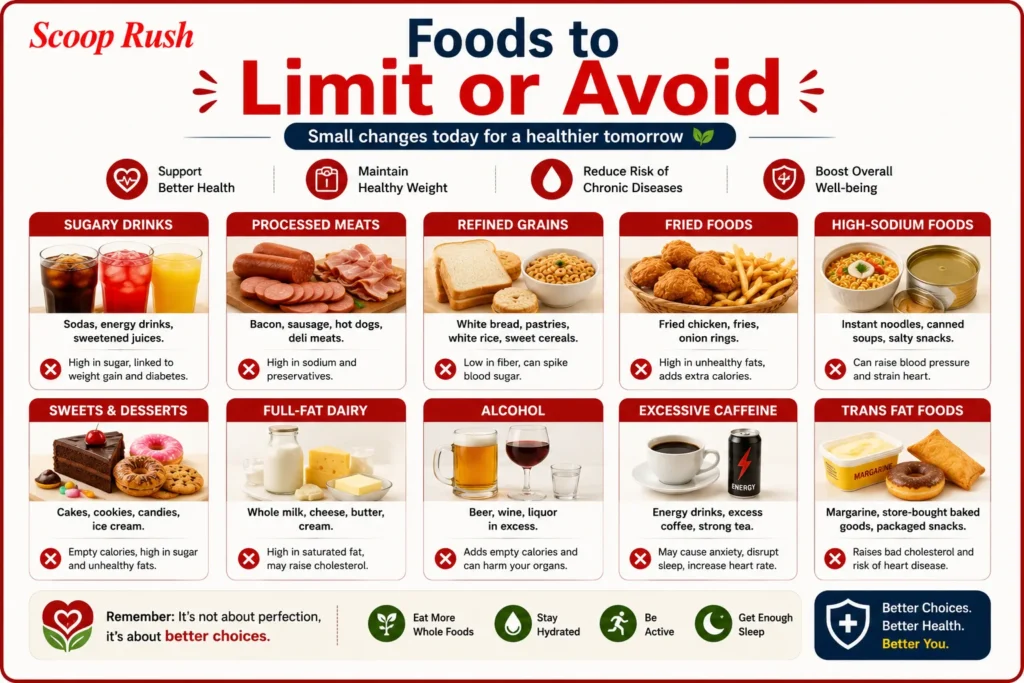 Foods to Limit or Avoid |scooprush