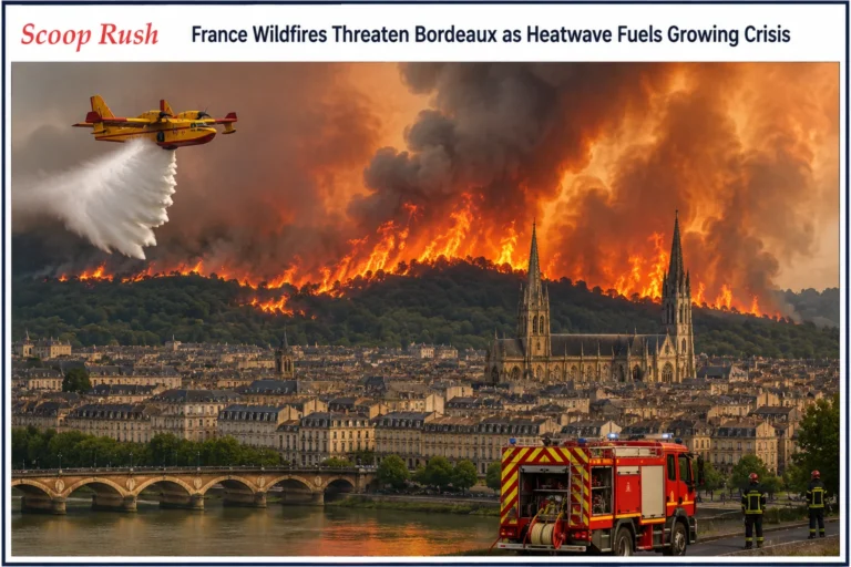 France Wildfires Threaten Bordeaux as Heatwave Fuels Growing Crisis