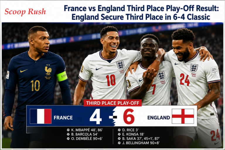 France vs England Third Place Play-Off Result: England Secure Third Place in 6-4 Classic