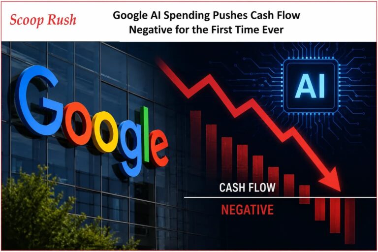 Google AI Spending Pushes Cash Flow Negative for the First Time Ever