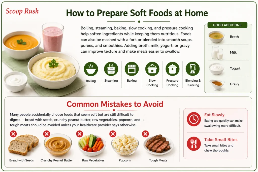 How to Prepare Soft Foods at Home | Scoop Rush