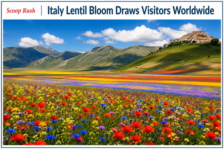 Italy Lentil Bloom 2026 Paints Castelluccio With Stunning Summer Colors