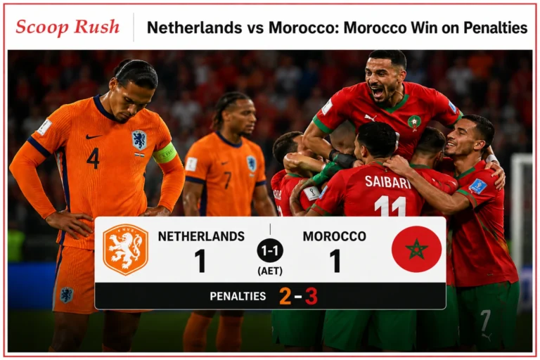 Netherlands vs Morocco: Morocco Beat Netherlands on Penalties to Reach FIFA World Cup 2026 Round of 16