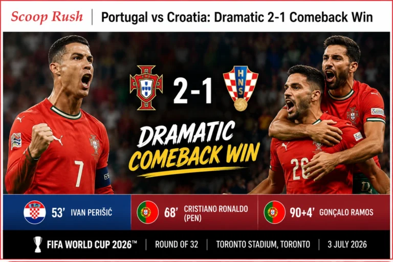 Portugal vs Croatia: Portugal Pull Off Dramatic 2-1 Comeback to Reach FIFA World Cup 2026 Round of 16