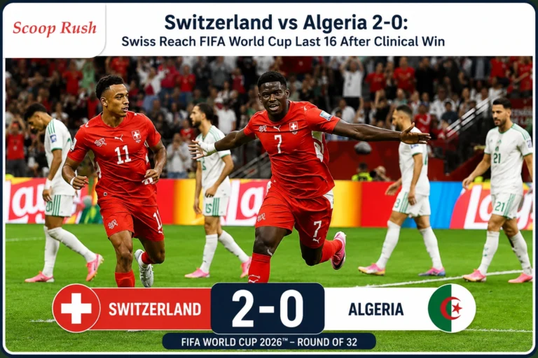 Switzerland vs Algeria 2-0: Swiss Reach FIFA World Cup Last 16 After Clinical Win