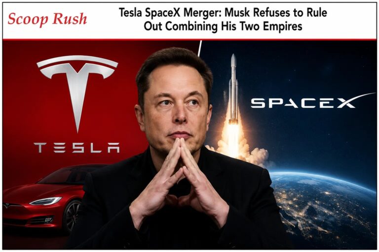 Tesla SpaceX Merger: Musk Refuses to Rule Out Combining His Two Empires