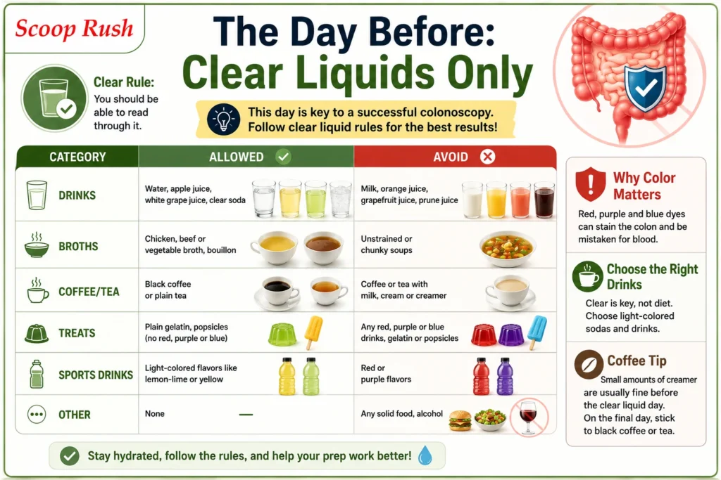 The Day Before: Clear Liquids Only |scoop Rush