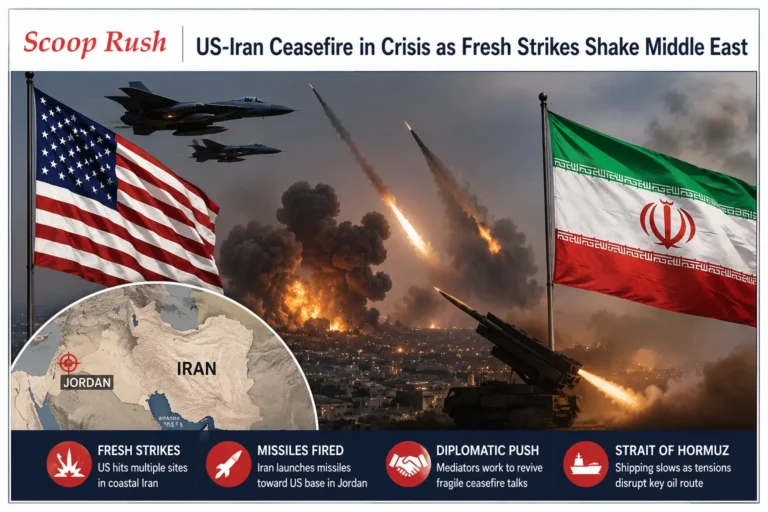 US-Iran Ceasefire Under Threat as Fresh Strikes Raise Fears of Wider Middle East Conflict