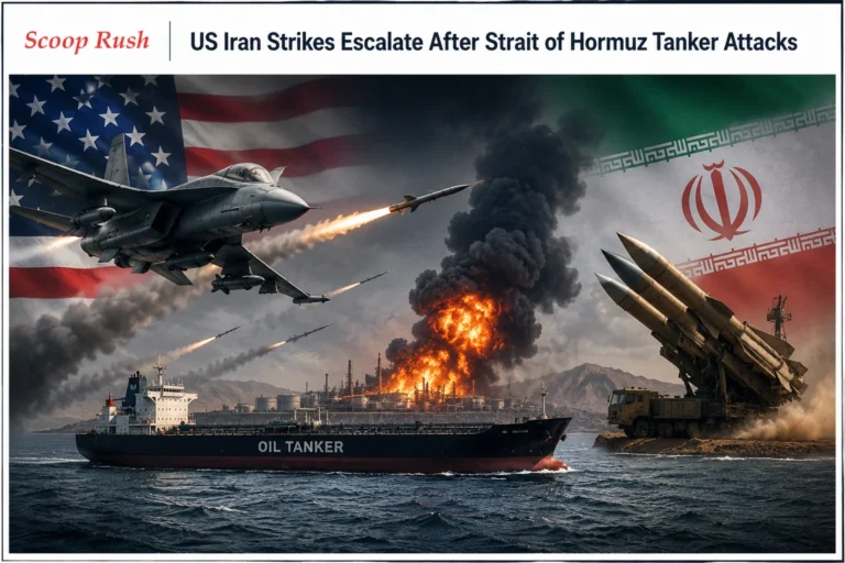 US Iran Strikes Escalate After Strait of Hormuz Tanker Attacks