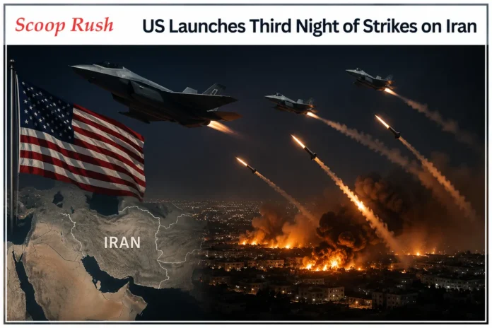 US-Launches-Third-Night-of-Strikes-on-Iran