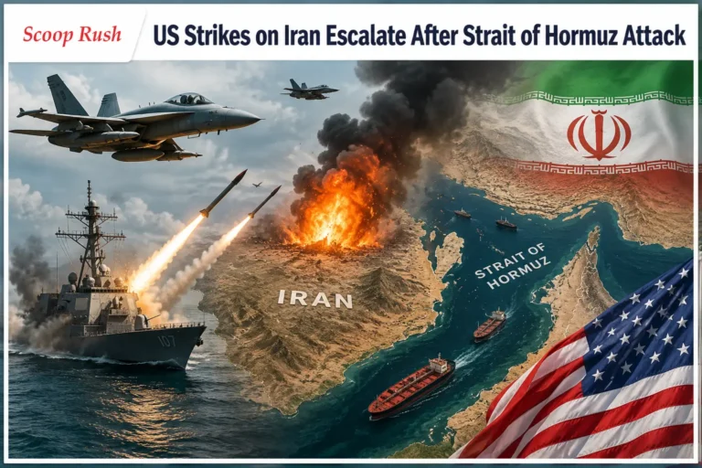 US Strikes on Iran Escalate After Strait of Hormuz Attack