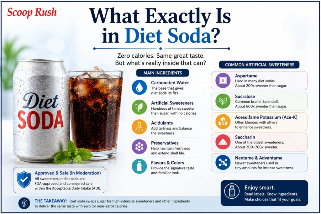What Exactly Is in Diet Soda?|Scoop Rush