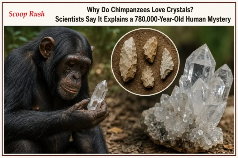 Why Do Chimpanzees Love Crystals? Scientists Say It Explains a 780,000-Year-Old Human Mystery