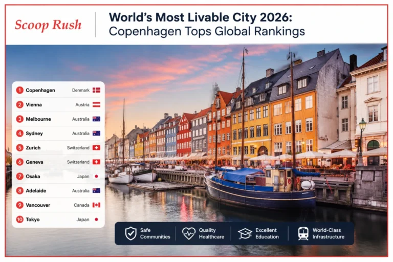 World’s Most Livable City 2026: Copenhagen Retains Top Spot as Global Rankings Are Revealed