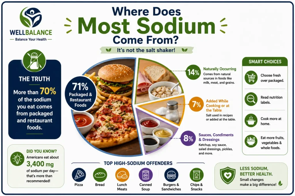 Where Does Most Sodium Come From? |ScoopRush