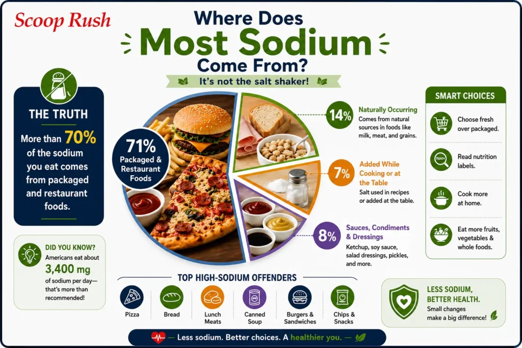 Where Does Most Sodium Come From? |scooprush