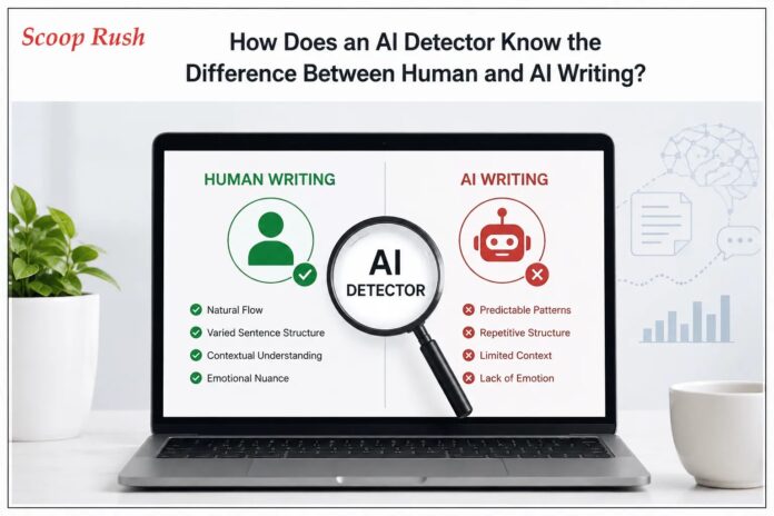 How Does an AI Detector Know the Difference Between Human and AI Writing?