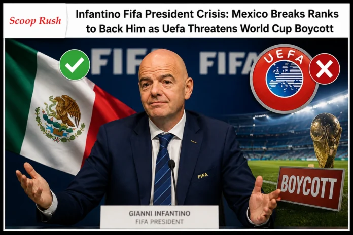 Infantino Fifa President Crisis: Mexico Breaks Ranks to Back Him as Uefa Threatens World Cup Boycott