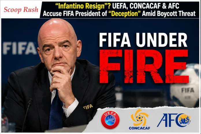 Infantino Resign? UEFA, CONCACAF & AFC Accuse FIFA President of Deception Amid Boycott Threat