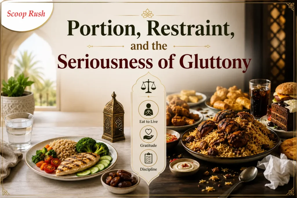 Portion, Restraint, and the Seriousness of Gluttony|Scoop Rush