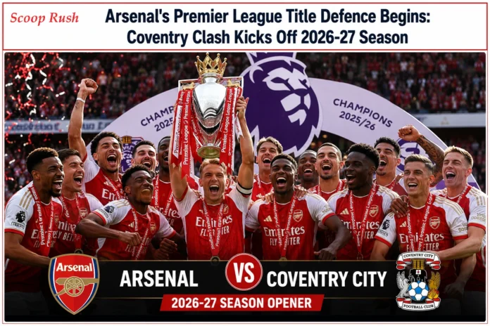 Arsenal's Premier League Title Defence Begins: Coventry Clash Kicks Off 2026-27 Season