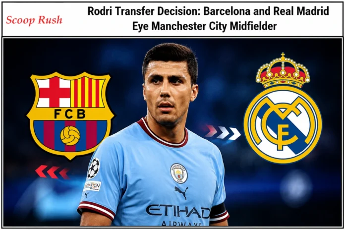 Rodri Transfer Decision: Barcelona and Real Madrid Eye Manchester City Midfielder