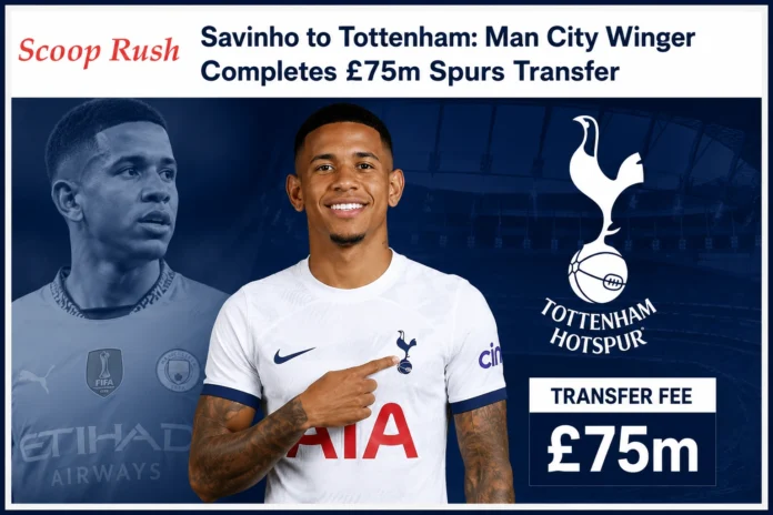 Savinho to Tottenham: Man City Winger Completes £75m Spurs Transfer