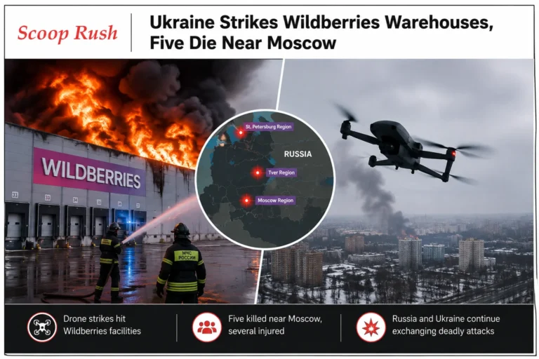 Ukraine Strikes Wildberries Warehouses as Five Die Near Moscow