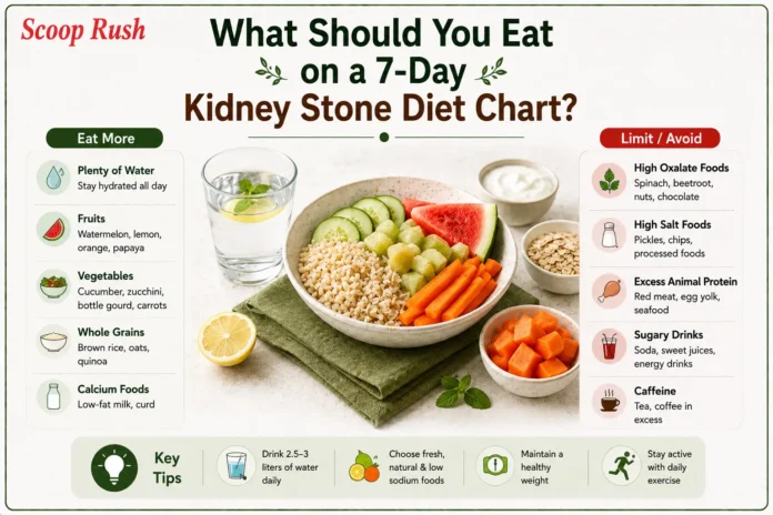 What Should You Eat on a 7-Day Kidney Stone Diet Chart?