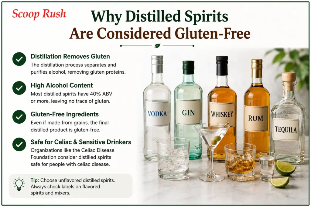 Why Distilled Spirits Are Considered Gluten-Free|Scoop Rush