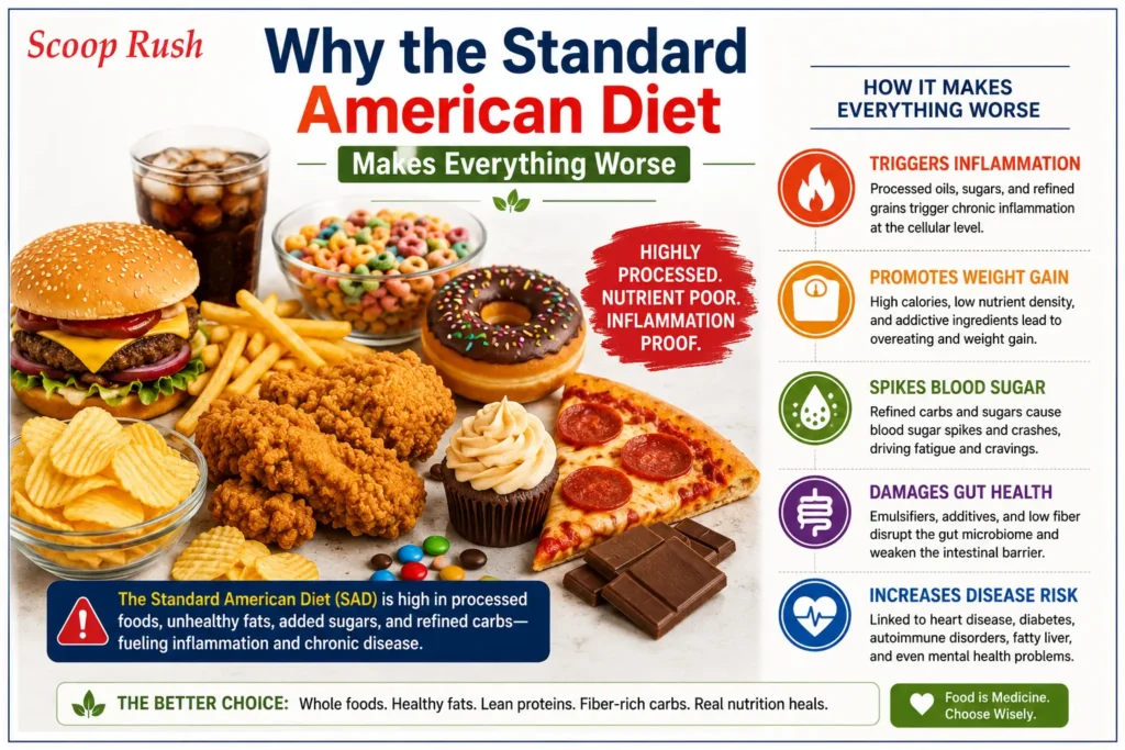 Why the Standard American Diet Makes Everything Worse|Scoop Rush