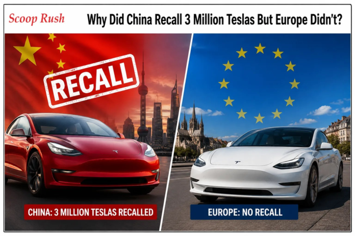 Why Did China Recall 3 Million Teslas But Europe Didn't?