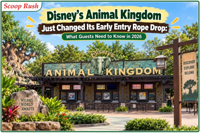 Disney's Animal Kingdom Just Changed Its Early Entry Rope Drop: What Guests Need to Know in 2026