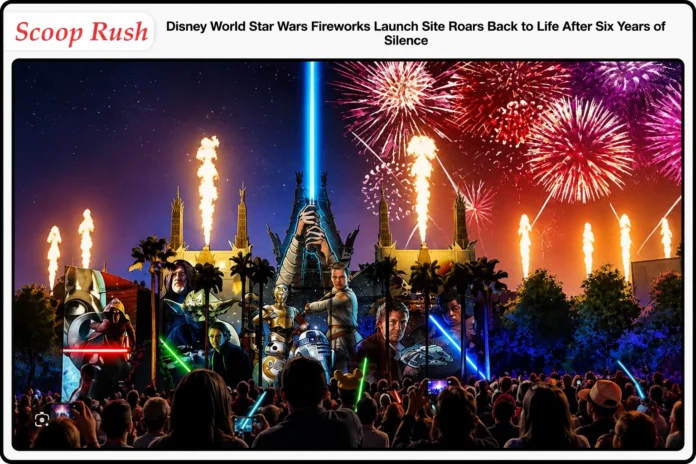 Disney World Star Wars Fireworks Launch Site Roars Back to Life After Six Years of Silence