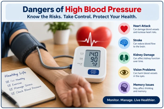 What Are the Dangers of High Blood Pressure? Symptoms, Risks, and Treatment